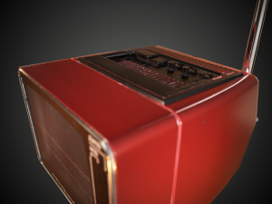 game ready ar vr old russian tv 4k textures low-poly 3D Model