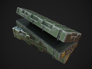 army box military box low-poly 3D Model