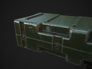 army box military box low-poly 3D Model