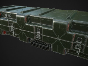 army box military box low-poly 3D Model