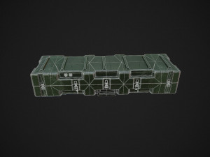 army box military box low-poly 3D Model