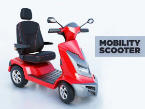 scooter de movilidad real Modelo 3D