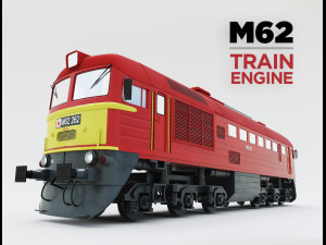 diesel locomotive m62  3D Model