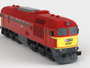 diesel locomotive m62 3D 模型
