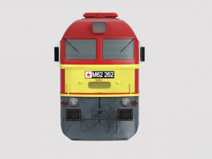 diesel locomotive m62 3D 模型