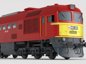 diesel locomotive m62 3D 模型
