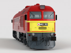 diesel locomotive m62 3D 模型