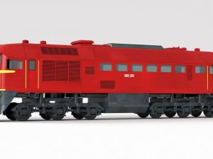 diesel locomotive m62 3D 模型