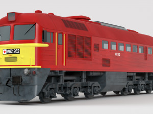 diesel locomotive m62 3D 模型
