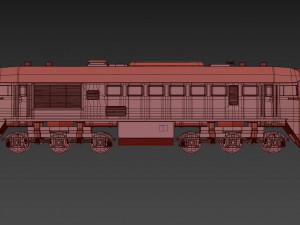 diesel locomotive m62 3D 模型