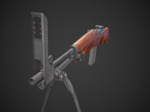 beretta bm 59 rifle low-poly Model 3D