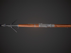 beretta bm 59 rifle low-poly Model 3D