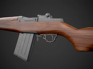 beretta bm 59 rifle low-poly 3D Model