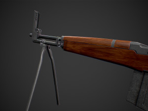 beretta bm 59 rifle low-poly Model 3D