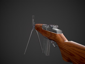 beretta bm 59 rifle low-poly Model 3D