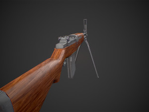 beretta bm 59 rifle low-poly Model 3D