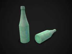 metal shelf collection with garbage - modular game ready props low-poly 3D Model