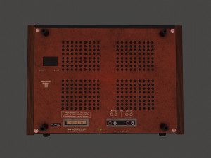 akai gx4000d tape recorder - pbr game ready model vr-ar vr - ar - low-poly 3D Модель