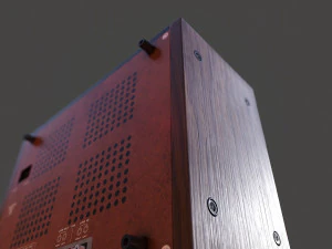 akai gx4000d tape recorder - pbr game ready model vr-ar vr - ar - low-poly 3D Model