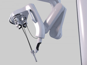 surgical robotic system da vinci sp 3D-Modell
