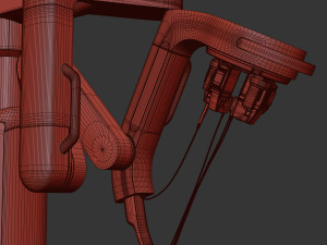 surgical robotic system da vinci sp 3D-Modell