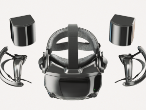 valve index vr headset with controllers and sensors - full kit Modèle 3D