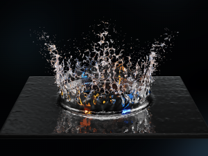 water splash 3D 모델