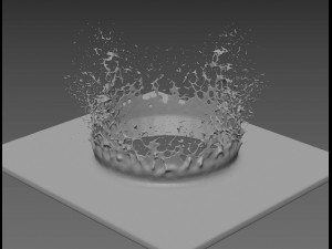 water splash 3D 모델