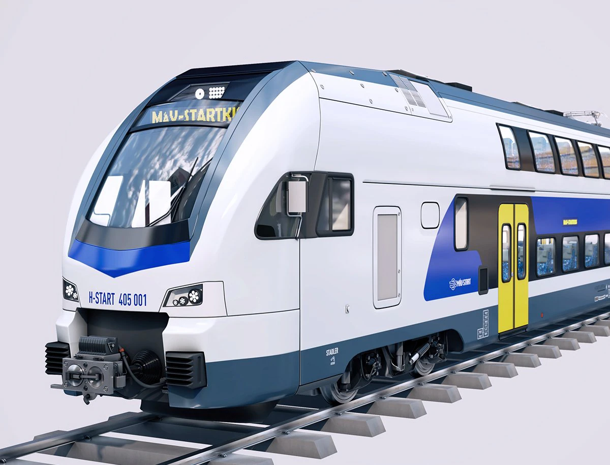 stadler kiss double deck train 3D Model .c4d .max .obj .3ds .fbx .stl .blend 
