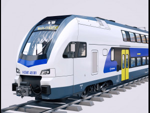 stadler kiss double deck train  3D Model