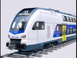 trem de dois andares Stadler Kiss Modelo 3D