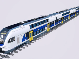 stadler kiss double deck train 3D Model