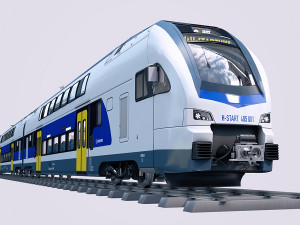 stadler kiss double deck train 3D मॉडल