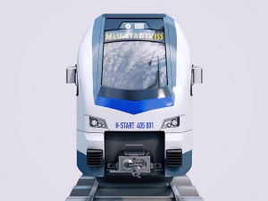 stadler kiss double deck train 3D Model