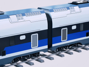 stadler kiss double deck train 3D मॉडल