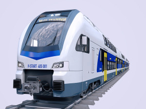 stadler kiss double deck train 3D मॉडल