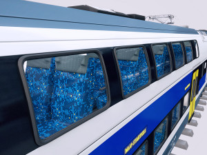 stadler kiss double deck train 3D मॉडल