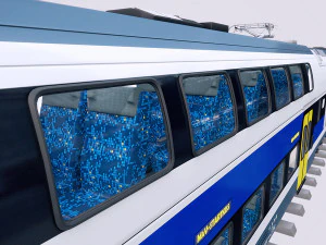 stadler kiss double deck train 3D Model