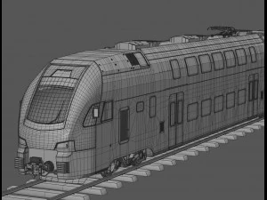 stadler kiss double deck train 3D Model