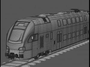 stadler kiss double deck train 3D Model