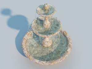 old water fountain 3D मॉडल