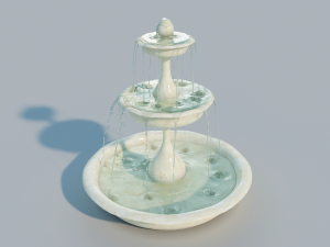old water fountain 3D मॉडल