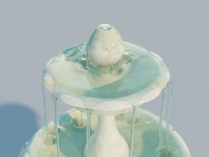 old water fountain 3D मॉडल