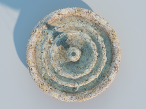old water fountain 3D मॉडल