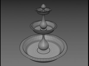 old water fountain 3D मॉडल