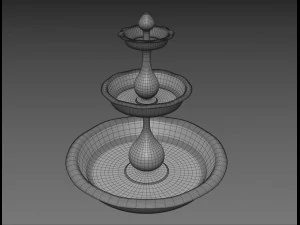 vecchia fontana Modello 3D