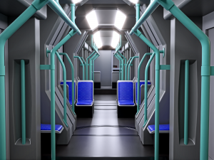 stadler tango city tram with 4k textures 3D मॉडल