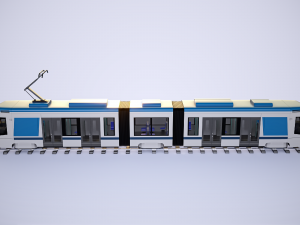 stadler tango city tram with 4k textures 3D मॉडल
