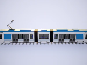 stadler tango city tram with 4k textures 3D Model