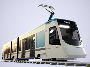 stadler tango city tram with 4k textures 3D मॉडल